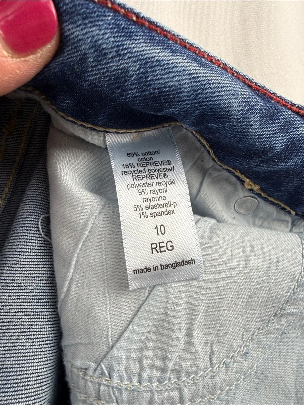 Edgely High Rise Relaxed Straight Jeans Sustainable Stretch Denim Size 10 - Picture 9 of 9